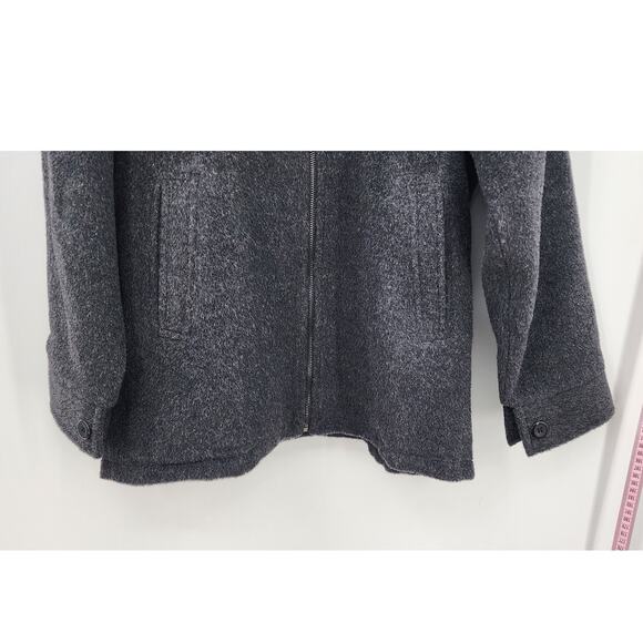 Simply Natural Design Alpaca Wool Blend Full Zip  Dark Grey XL - Picture 6 of 10
